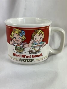 Vintage 1997 Campbell's Soup Mug Cup Kids Ceramic Red Label Westwood 14oz - Picture 1 of 6