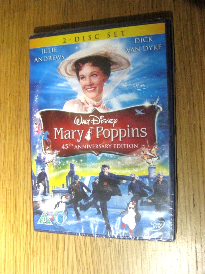 Mary Poppins -45th Anniversary Edition -Julie Andrews 2 DISC SET - NEW & SEALED - Image 1 of 1