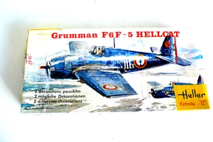 KIT HELLER 1/72 è GRUMMAN F6F-5 HELLCAT BOITE JAUNE PAUL LENGELLÉ NON OUVERT - Imagen 1 de 3