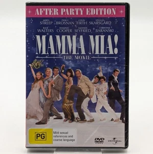 Mamma Mia The Movie Brand New And Sealed DVD Afterparty Edition Region 4 PAL - Picture 1 of 6