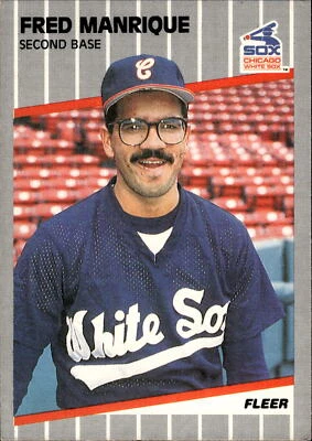 1989 Fleer #503 Fred Manrique - Image 1 of 2
