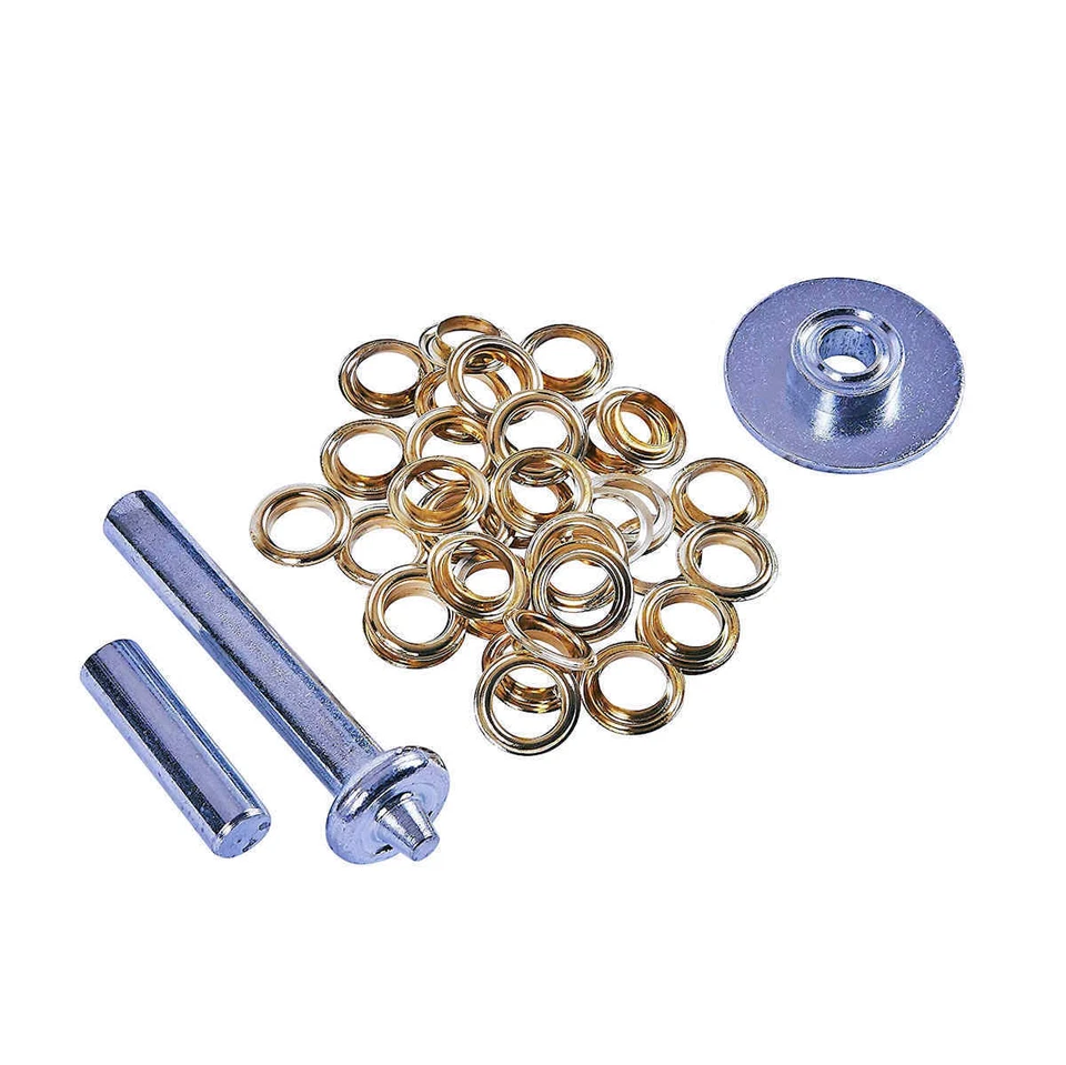 Kit réparation oeillets pour bâche + 30 oeillets - sertissage emporte piece - Photo 1/1