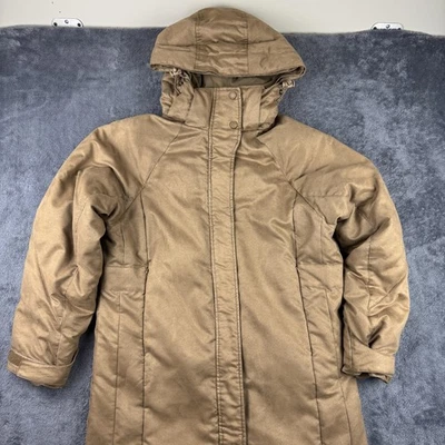 Cabela's Plumón de Ganso Parka Mujer Medio Tostado 550 Relleno Chaqueta Larga con Capucha Invierno Foto 1 de 4