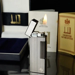 Dunhill Vintage Gas Lighter Rollagas Silver plated #A620 - Picture 1 of 16