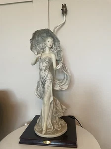 Widdop Bingham Juliana Large Lamp Art Deco Lady Figure Tall Grey - Picture 1 of 7