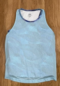 Athleta Girl Make A Splash Cool Double The Fun Tank Top Size Medium 8-10 EUC - Picture 1 of 7