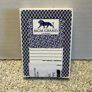 Mazzo di carte da gioco MGM Grand Las Vegas Casino Blue Aristocrat, sigillato - Foto 1 di 4