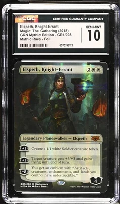 ELSPETH, KNIGHT-ERRANT Masterpiece Series: Mythic Edition Foil Mythic CGC 10 MTG - Image 1 of 2