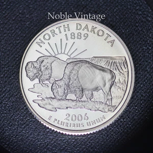 2006 S Proof North Dakota State Quarter - From Clad Proof Set - Picture 1 of 2