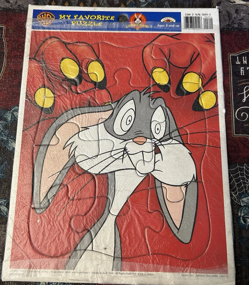 Landolls 12 PC Tray Frame My Favorite Puzzle Looney Tunes Bugs Bunny
