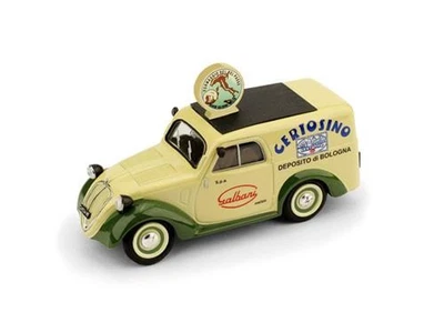 1:43 Brumm Fiat 500B Furgone 1950 Galbani R554 Modellino - Immagine 1 di 2