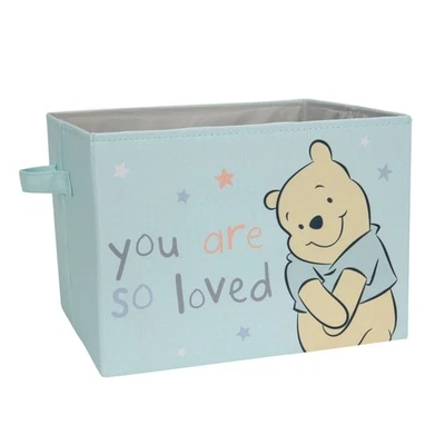 Cesta/contenedor de almacenamiento plegable azul Winnie the Pooh Lambs & Ivy Disney Baby Foto 1 de 4