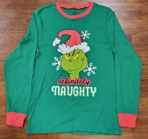 Chemise Dr. Seuss The Grinch homme S OU femme M vêtements de nuit Noël coquin - Photo 1/6