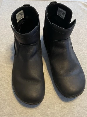 Botines Merrell de cuero negro para mujer talla 11 sin cordones Foto 1 de 2