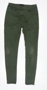 Next Women's Green Cropped Trousers Size 12 Long - Picture 1 of 12