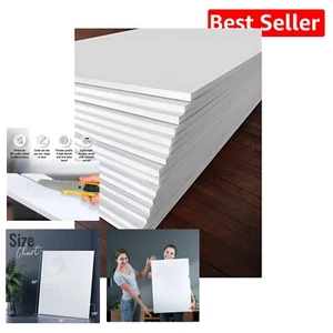 Versatile 15-Pack White Foam Board - Double-Sided for Crafts & Showcasing Art - Picture 1 of 11