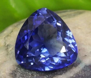 Piedra preciosa suelta de zafiro azul impecable natural de 9,30 quilates certificada - Imagen 1 de 8