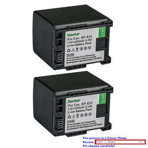 Kastar BP-820 Battery Replacement for Canon XA60 XA65 XA70 XA75 VIXIA HF G70 - Picture 1 of 7