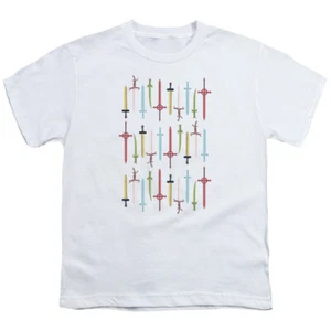 ADVENTURE TIME SWORDS Licensed Kids Boys Girls Graphic Tee Shirt SM-XL - Picture 1 of 3