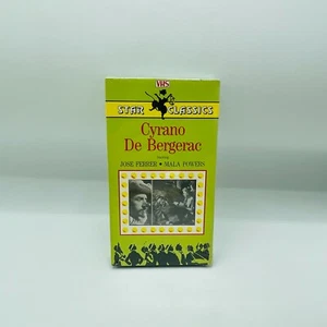 Star Classics 1950 Cyrano De Bergerac VHS Tape Jose Ferrer Black & White Movie - Imagen 1 de 4