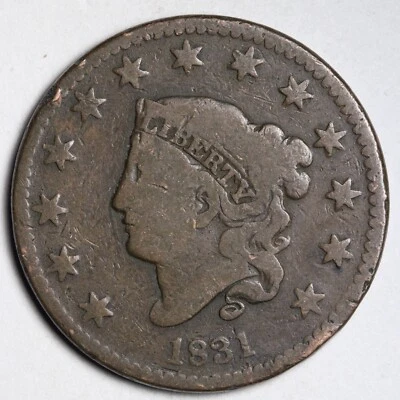 Centavo grande cabeza corona 1831 elección fina E129 KNL Foto 1 de 2