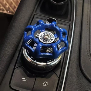 Blue Car Central Control Knob Water Valve Button Cover Car Interior Accessories - Foto 1 di 4