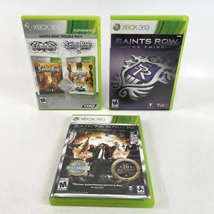 🔥Saints Row 1 2 3 4 IV The Third 4 Game Lot Bundle (Xbox 360) TESTED!🔥 - Picture 1 of 6