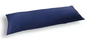 D&M Microsuede Body Pillow Cover Pillowcase w/Double Zippers 20"x54", Navy Blue - Picture 1 of 1