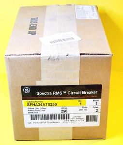 100% BRAND NEW & SEALED GENERAL ELECTRIC GE SFHA24AT0250 2P 250A CIRCUIT BREAKER - Picture 1 of 6