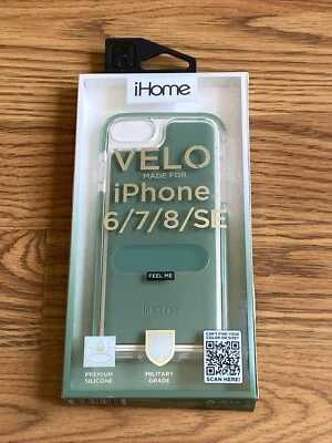 Funda de impacto de silicona iHome Velo para iPhone 6/7/8/SE verde menta Foto 1 de 2