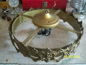 Vintage Brass Bronze Ceiling Lamp Chandelier Parts. - Picture 1 of 3