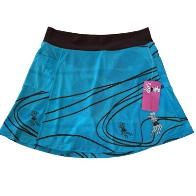 NUEVO CON ETIQUETAS Runningskirts.com Falda/Falda Corta de Golf para Correr para Mujer 8 Bolsillos Ligeros Azules Foto 1 de 4