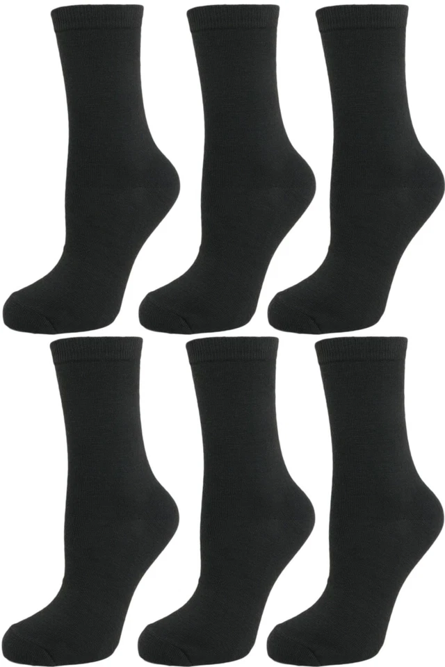 Lote com 12 ou 6 pares de meias femininas de algodão com listras coloridas Argyle Crew - Imagem 1 de 1