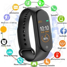 For iOS Android Smart Watch Blood Pressure Heart Rate Monitor Bracelet Wristband