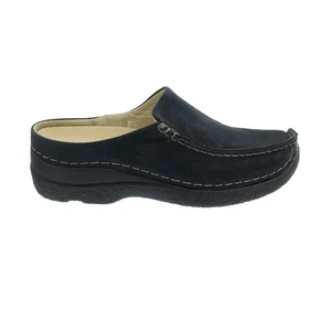 Wolky Seamy-Slide Clog, Oiled nubuck, blue, 0625016-800 wolky