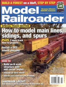 Model Railroader - October, 2008 - 'Modeling Different Types of Track' - Picture 1 of 2