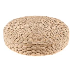 Japanese Style Tatami Floor Cushion Handmade Tatami Floor Pouf Mat Meditation - Picture 1 of 5
