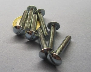 Truss Head Zinc Plated Steel, Slotted Screw 8-32 x 1.00" Length, 400 Pcs - Picture 1 of 12