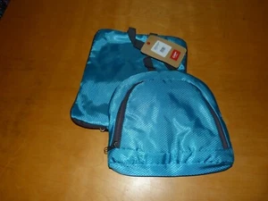 Juego de Holdall y Mochila Cotton Traders Blue Shiny Packaway Nuevo con Etiquetas - Imagen 1 de 5