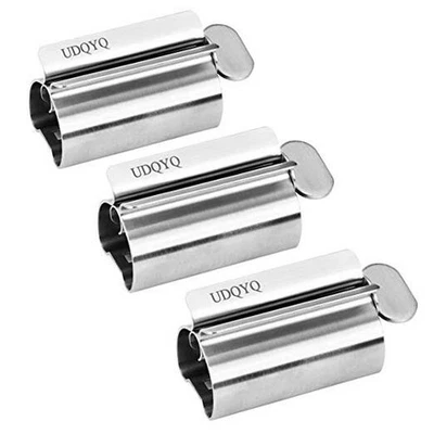 Toothpaste Squeezer - Metal Tube Squeezer Stainless Steel Tube Wringer  Silver - Image 1 of 4