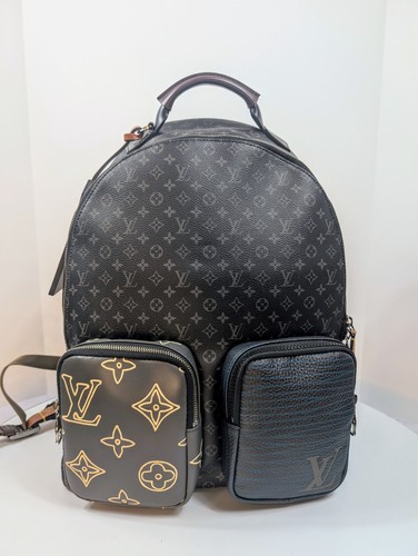 LOUIS VUITTON（LV） Zaino Louis Vuitton Nero e Grigio Monogram Eclipse Reverse Josh