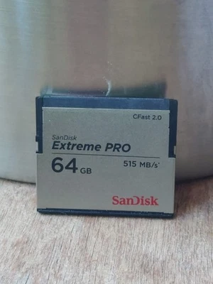 Sandisk Extreme Pro 64gb CFast 2.0 Memory Card 515MB/s - Image 1 of 4