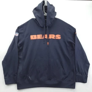 Chicago Bears Hoodie Mens XL Navy NFL Football Therma-Fit On Field Pullover Nike - Picture 1 of 15