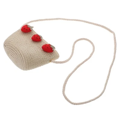 Borsa a tracolla per ragazza creativa, 1 borsa in paglia per bambini - Image 1 of 4