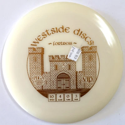Westside Discs VIP Fortress Made In Finland 172g Scaled White New - Image 1 of 4