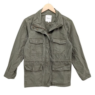 Madewell Surplus Jacket Womens Foliage Green Army Utility Full Zip Pockets Sz XS - Image 1 of 4