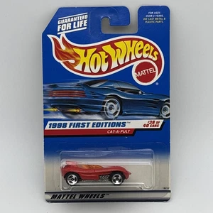 Vintage ✅ Hot Wheels 1998 First Editions Cat-A-Pult #38/40 Red Die-Cast Car ✅ Sealed - Bild 1 von 8