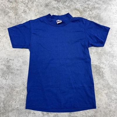 复古自行车运动衬衫男式中号蓝色模拟领 A400 T 恤 90 年代 — 第 1/4 张图片