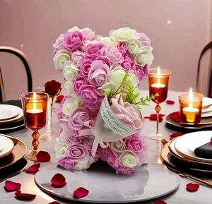 Oso de rosas💞🌹con ramo de manos San Valentín día de la madre boda cumpleaños regalo🩷 - Imagen 1 de 5
