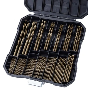 Cobalt Drill Bit Set for Hardened Metal and Stainless Steel, 99Pcs M35 High S... - Picture 1 of 9
